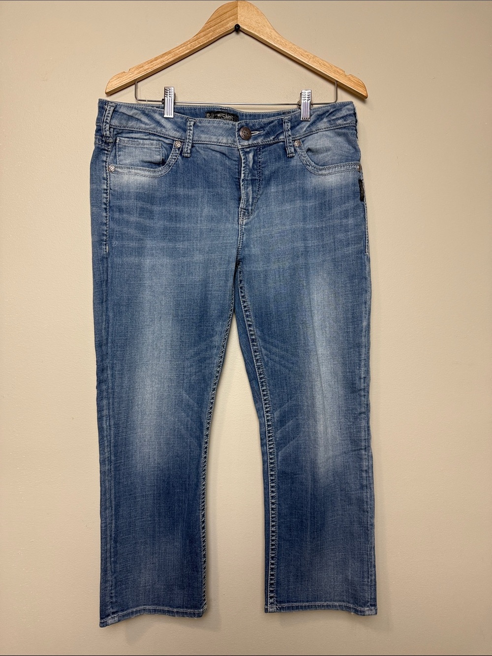 Silver Jeans Suki High Capri size 34